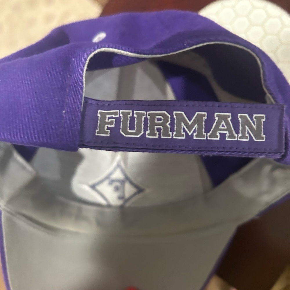 Purple Furman University F Logo Diamond-Emblem Baseball Cap - Picture 5 of 5